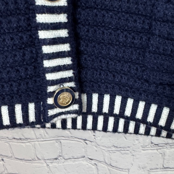 Joie Navy / White Knit Vest - Picture 5 of 10